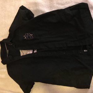 button up shirt anime eyes in back